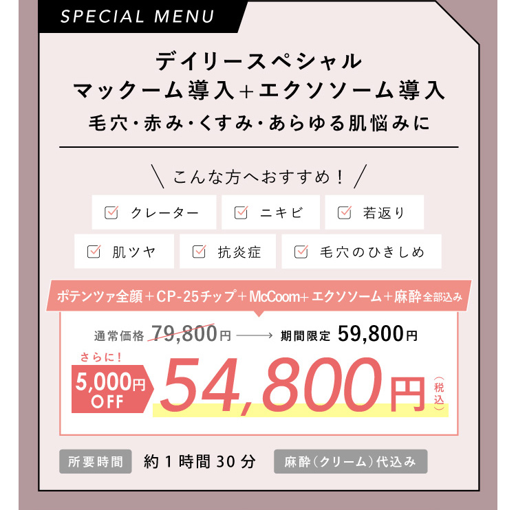 ポテンツァ CP-25 ドラッグデリバリー デイリースペシャル マックーム エクソソーム導入 54,800円